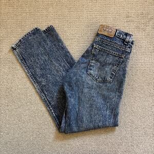 Levis Vintage 80’s Orange Tab Acid Wash Jeans USA Made High Waist Men Sz 31/30